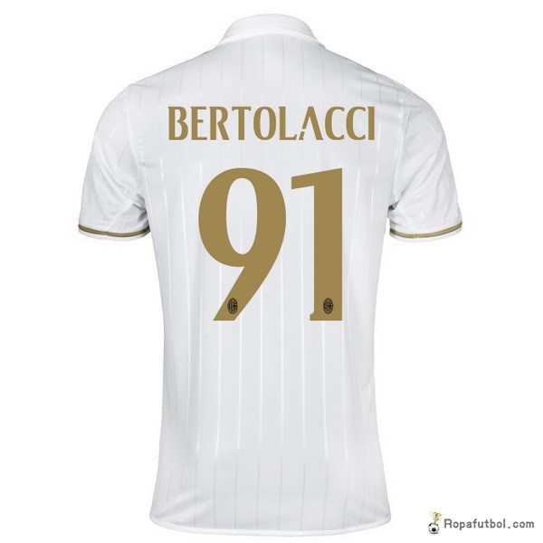 Camiseta AC Milan Replica Segunda Ropa Bertolacci 2016/17 Blanco